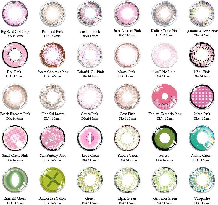 AFancy Pro Color Coscon 8 Colors Anime Eye Soft Lenses Disposable Silicone Hydrogel Contact Lenses Halloween Crazy Contact Lens