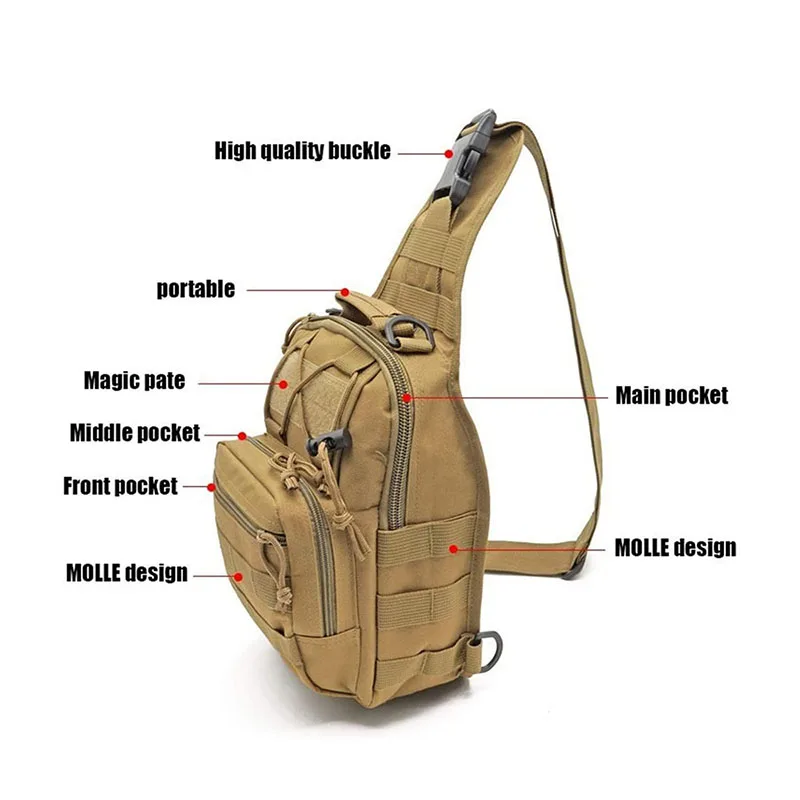 Factory Direct Sales Camouflage Training Shoulder Bag Outdoor Tactical Messenger Bag Tactical Shoulder Sling Bag