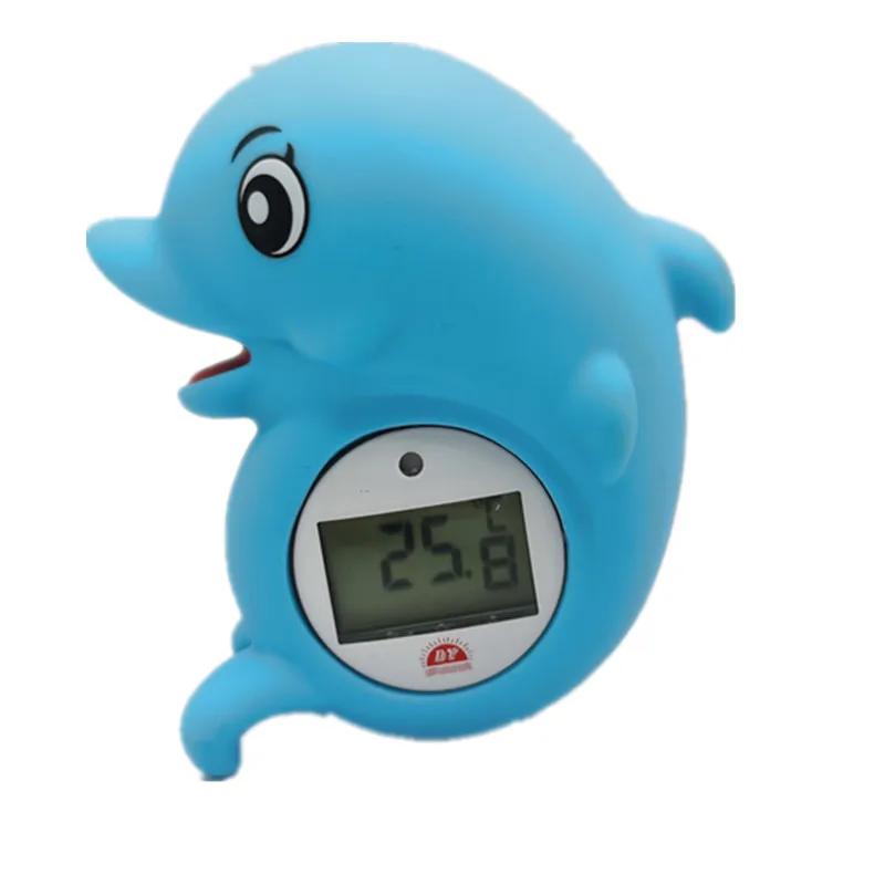 ICTI Passed Factory Digital Floating Temperature Alarm Bath Quick Set Waterproof LCD Display Battery Powered House Shape Max Min