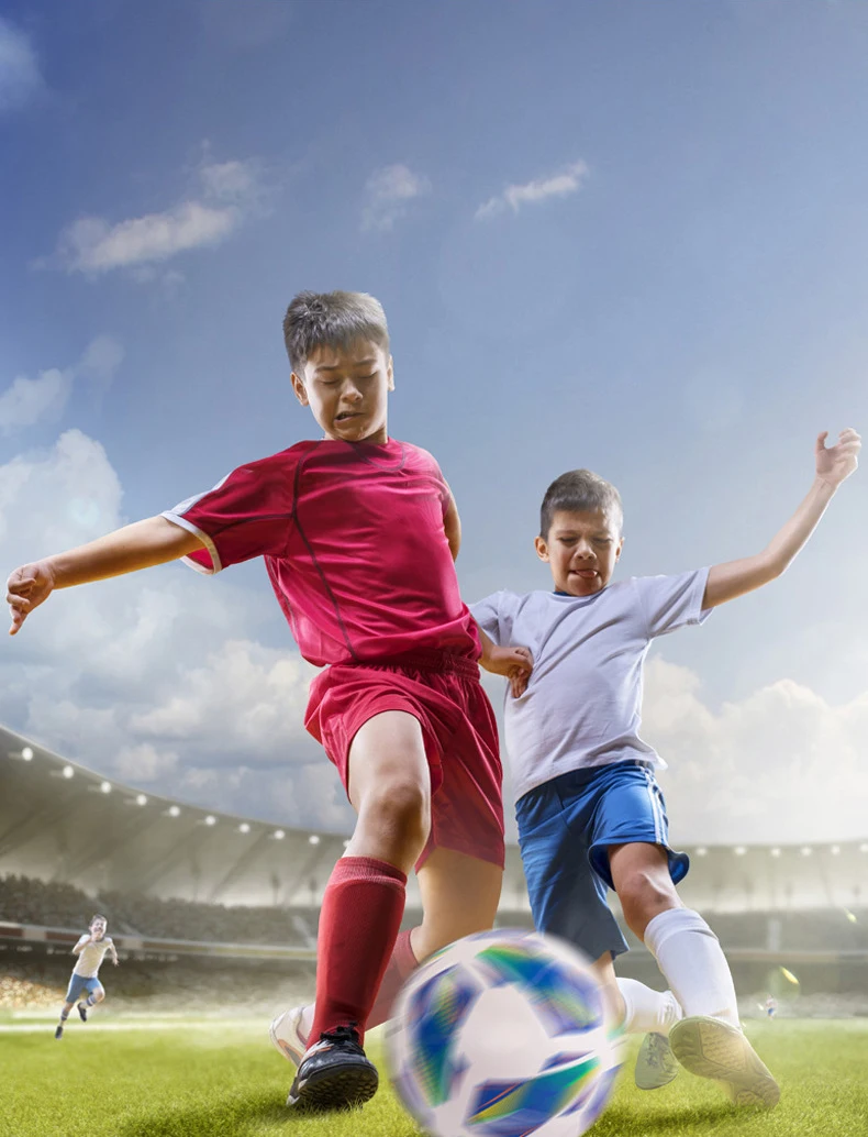 Custom Logo Tpu Soccer Football Training Balls Size 5 4 Thermo Bonded