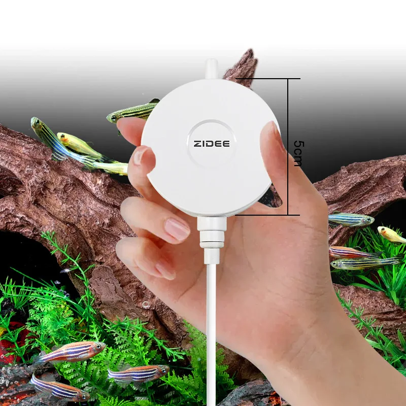 Tech Silent ZIDEE Piezo Aquarium Pump - USB Low Power Oxygenator/0dB Noise Lifespan Aerator/Fish Tank Bubbler Accessories
