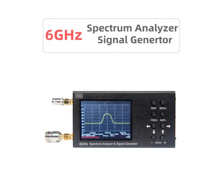 Handheld Spectrum Analyzer RF Explorer 6G Combo Plus Spectrum Analyzer 50KHz to 6.1ghz 6G Signal Full Band
