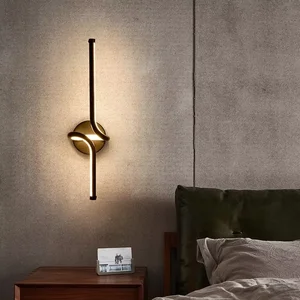 Nordic Wall Lamp Strip Minimalist Creative Lamp Living Room Bedroom Bedside  TV Background LED Wall Lamp