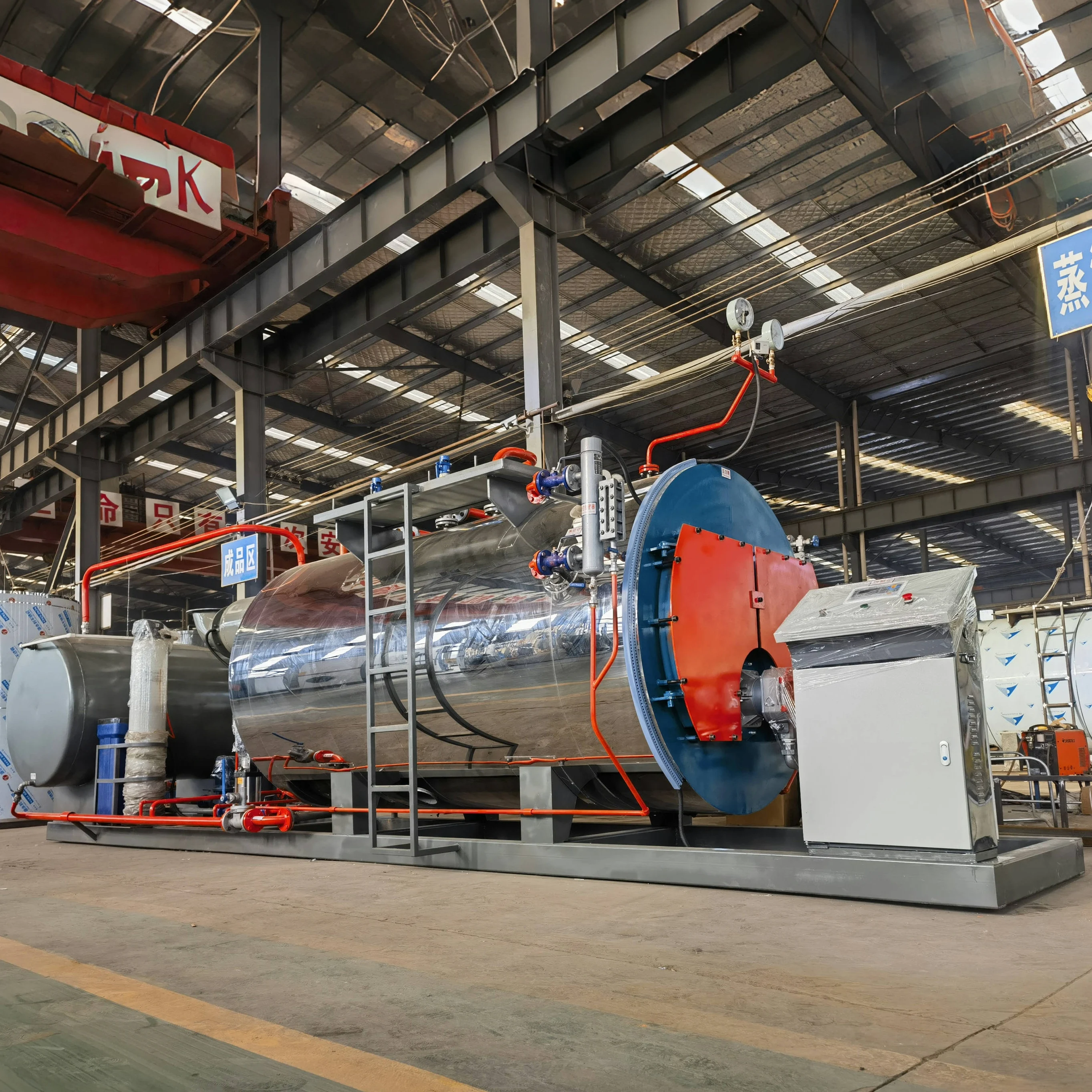 High Capacity Horizontal Internal Combustion Chamber Furnace Fire Tube  Automatic Oil/Gas Fired Steam Boiler