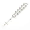 Argento + perline trasparenti