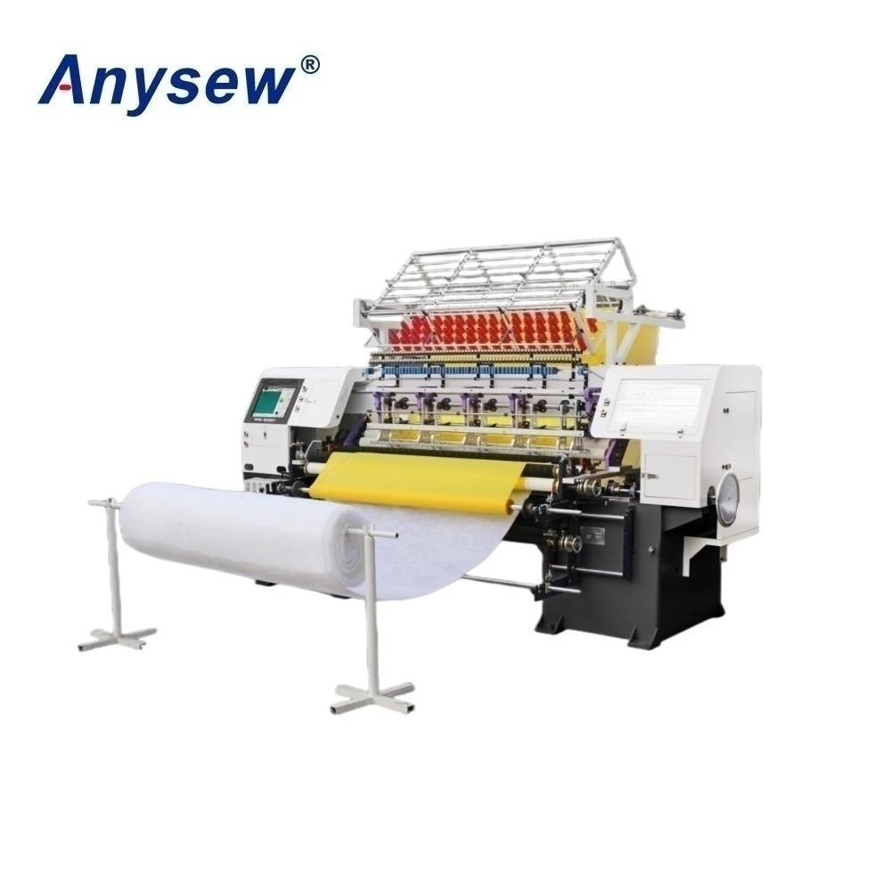 High speed computerized lock stitch multi-needle quilting machine details