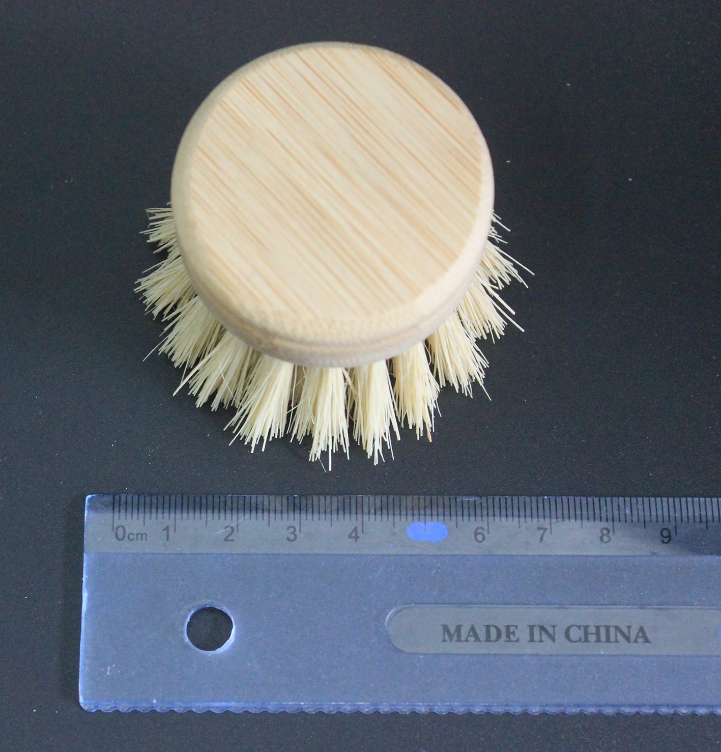 Щетка для чистки бамбука деревянная пляжная щетка отшлифованная головка с tampico волокном 100% recyle и nature