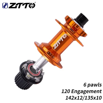 ZTTO P5 Disc Brake Hub - 6-Bolt MTB Hub with 120 Engagement