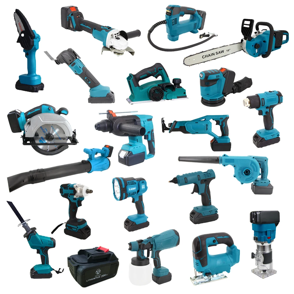 Factory Price Cordless 20v Lithium Battery Power Tools Set Combo