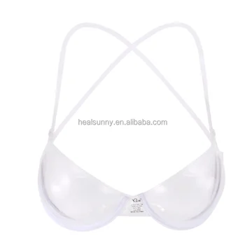 Transparent Clear Bra Invisible Strap Plastic Disposable Underwear