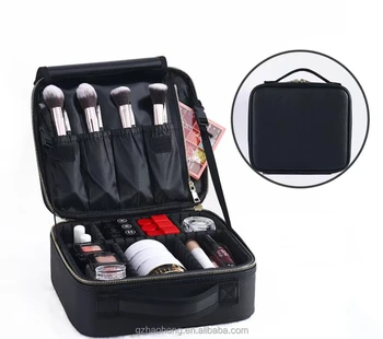 PU leather portable makeup nails polish bag professional beauty bag customize color beauty salon bag for girl