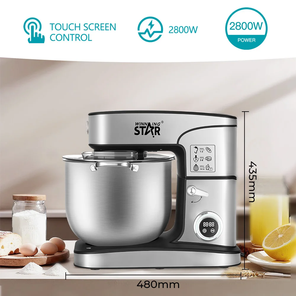 Modern 2800W Multi-Function Copper Motor Stand Mixer for