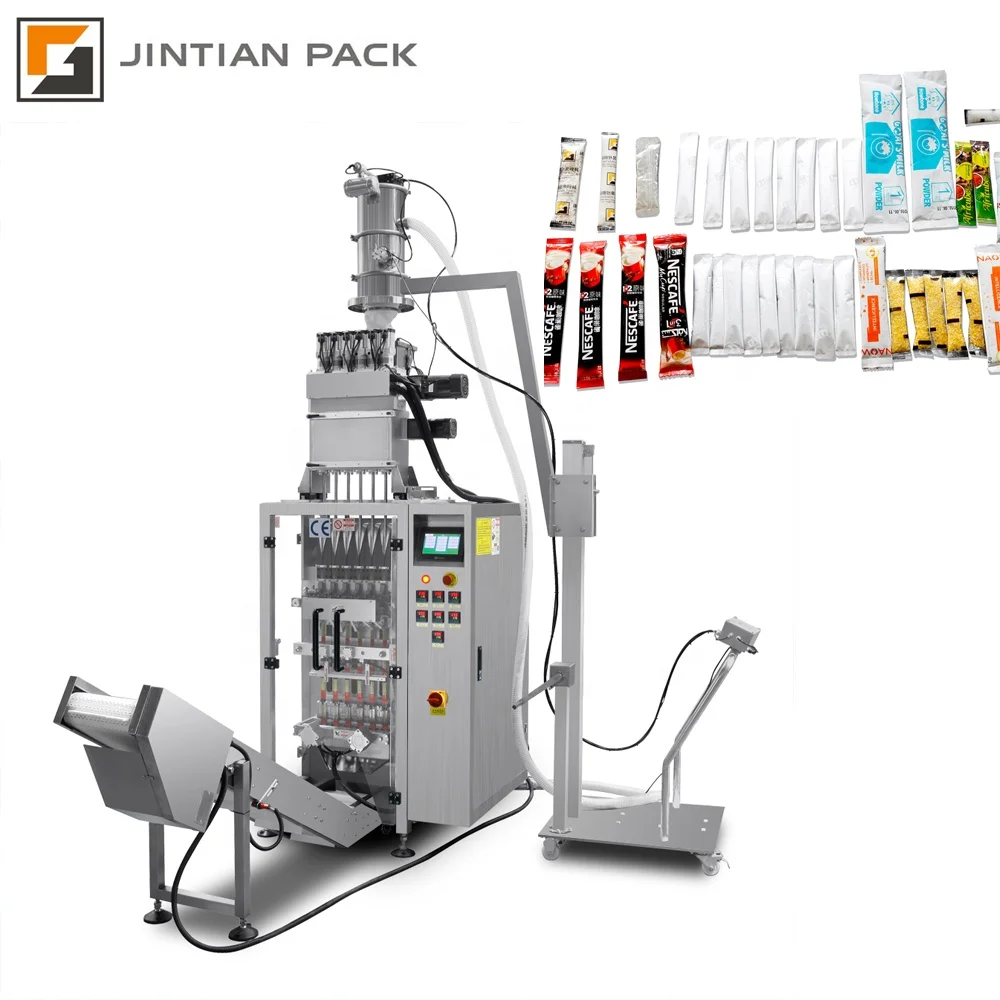 Automatic Sachet Filling and Packaging Machine Multi-lane Powder Incense Stick Packing Machine 4 Lanes 6 Lanes