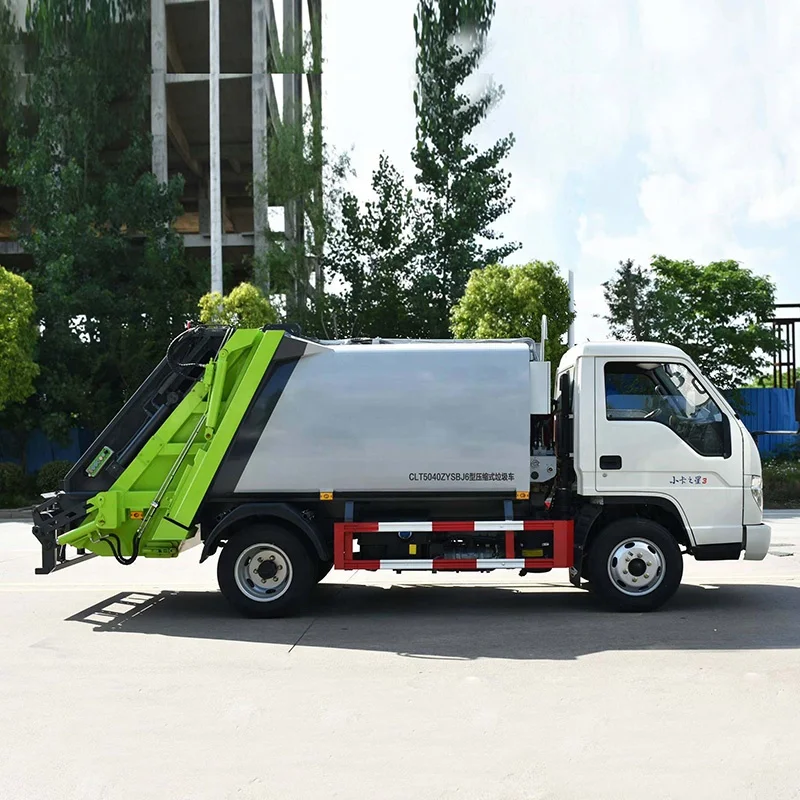 Foton 5 CBM Garbage Compactor Truck Small Compression Garbage Truck Refuse Trash Collection Vehicle