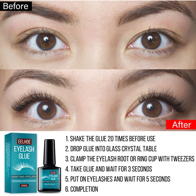 Eyelash Extensions Adhesive Glue 15 ml Eyelash Glue Fast Dry Long Lasting Waterproof Eyelash Extension Glue