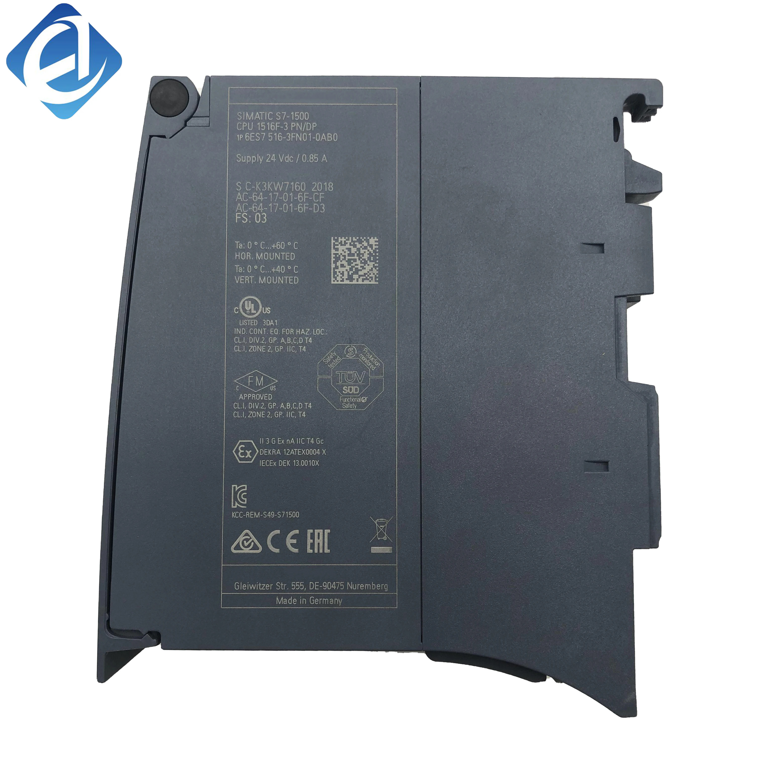 New Original 6ES7516-3FN01-0AB0 6es75163fn010ab0 SIMATIC S7-1500 Central Processing Unit Stock in Warehouse