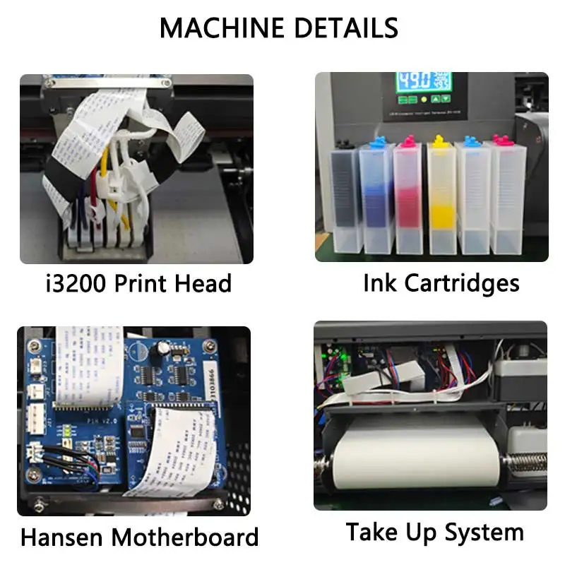 Imprimante Dtf Multifunctional A3 Print Dimension Epson I3200 Heads Dtf Inkjet Printer for t Shirt Print manufacture