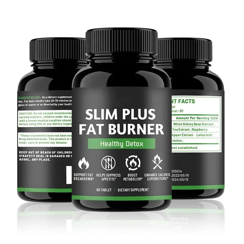 Factory direct sale halal natural herbal weight loss pills fast burn fat slimming capsules tablets Slim Plus Fat Burner