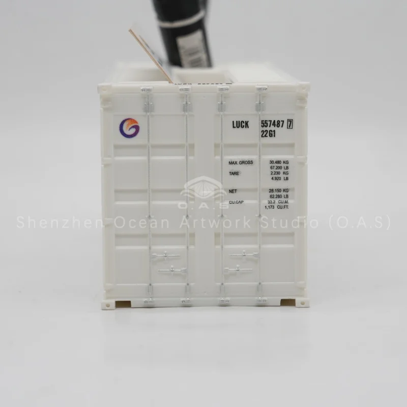 Exquisite Matson shipping container model, works as pen container and desktop storage box. Factory supports custom made logos and colors. Great maritime gift for shipping & logistics firms, perfect for office decoration, exhibition display. Durable material, available for sample and bulk wholesale orders.Amber@vesselmodel.com Tel：+86 18038048785