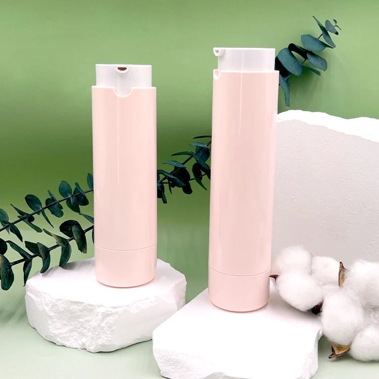 Twist airless bottle 30ml 50ml lotion cosmetic packaging cream pump bottle with replaceable inner bottle