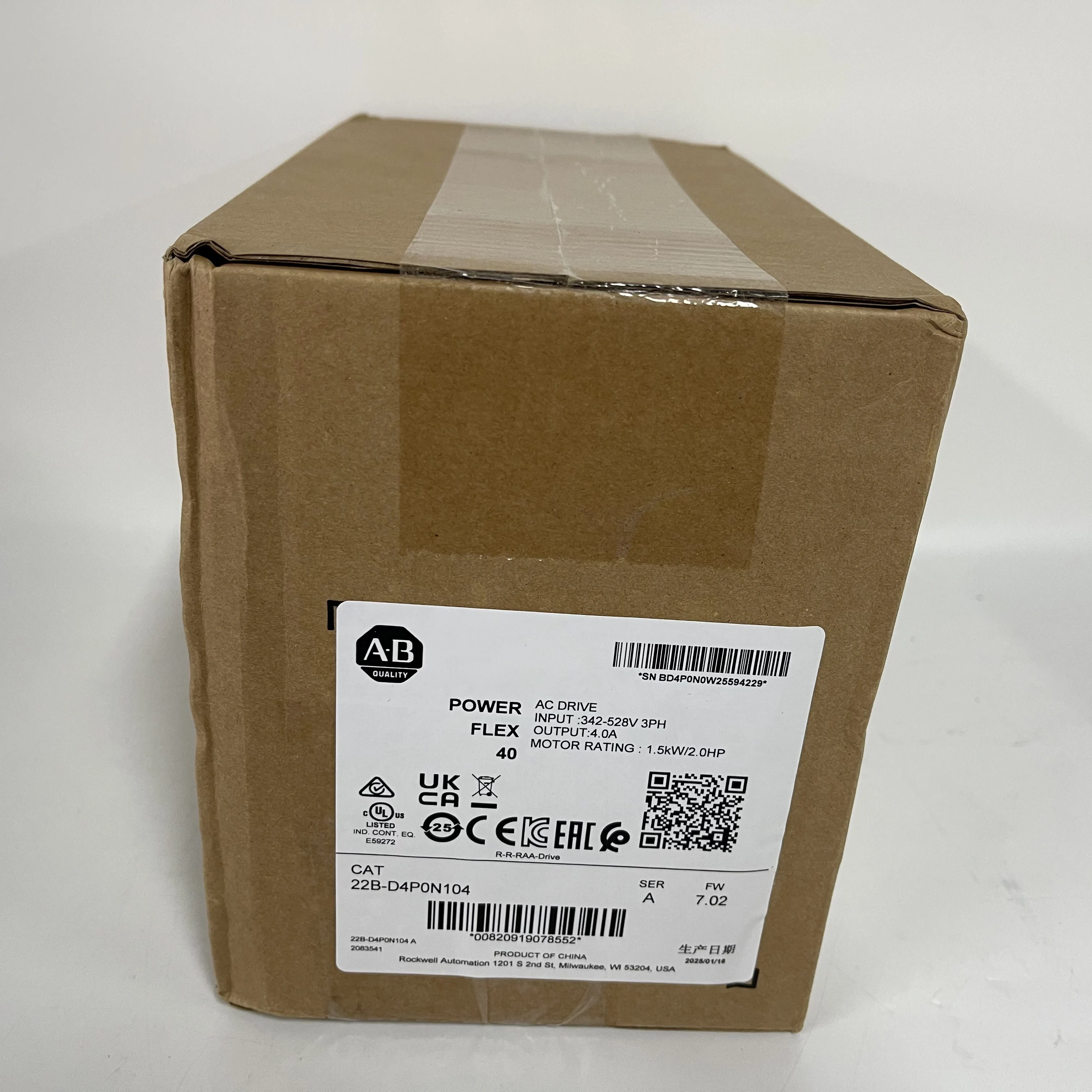 Allen-Bradley AC Drive 22B-D4P0N104