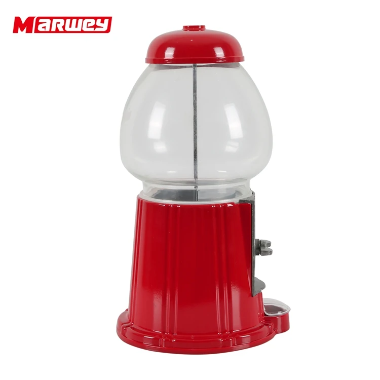 Shopping Mall Single Player Coin Operated Gashapon Machine Kids Capsule Bouncy Ball Gumball Candy Vending Dispenser