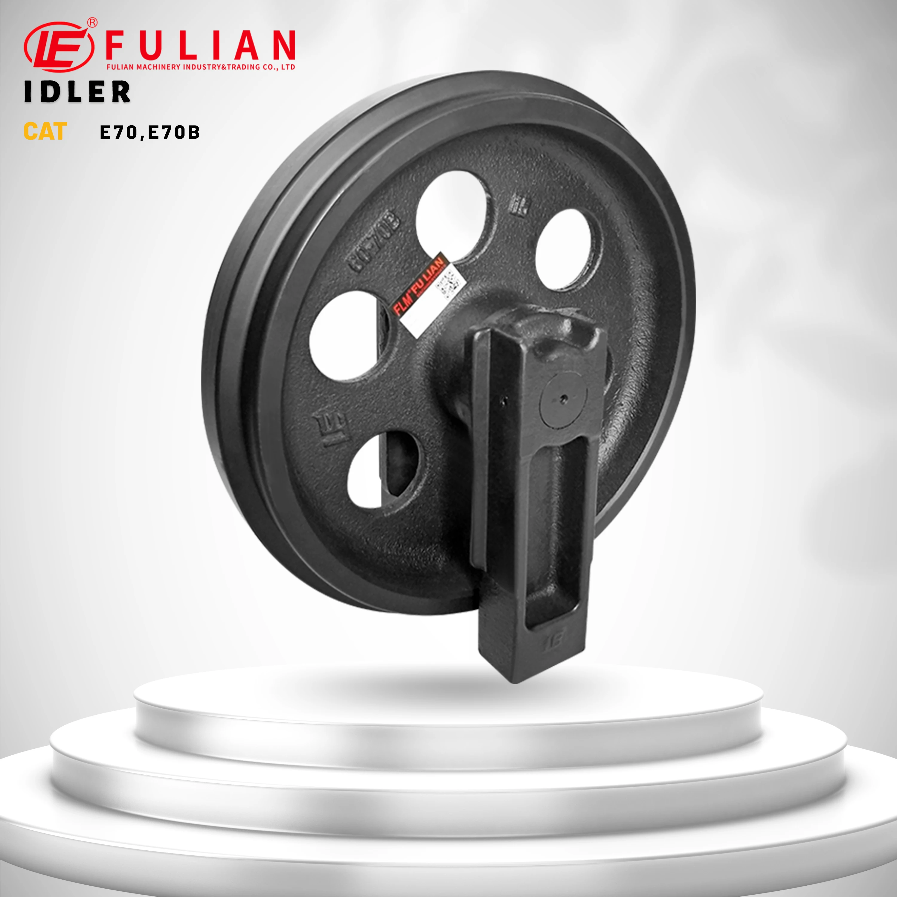 E70 E70B Excavator Front Idler Wheel for Caterpillar Digger Undercarriage Parts