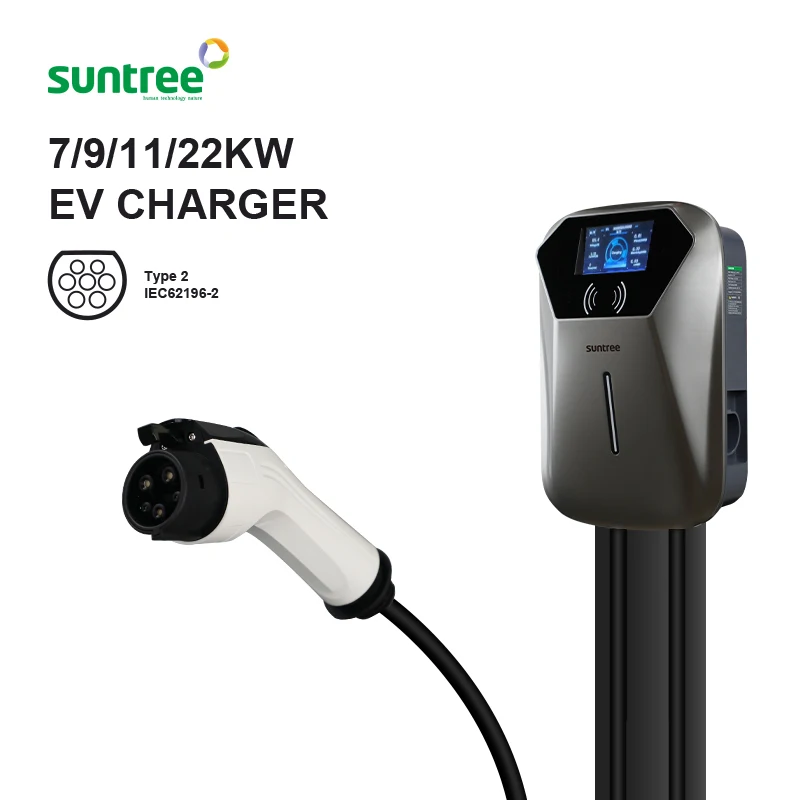 WALLBOX 7 kW - EV Charging with LED Display 7kW / Type 2 / 230V AC Charger  - Bestchargers