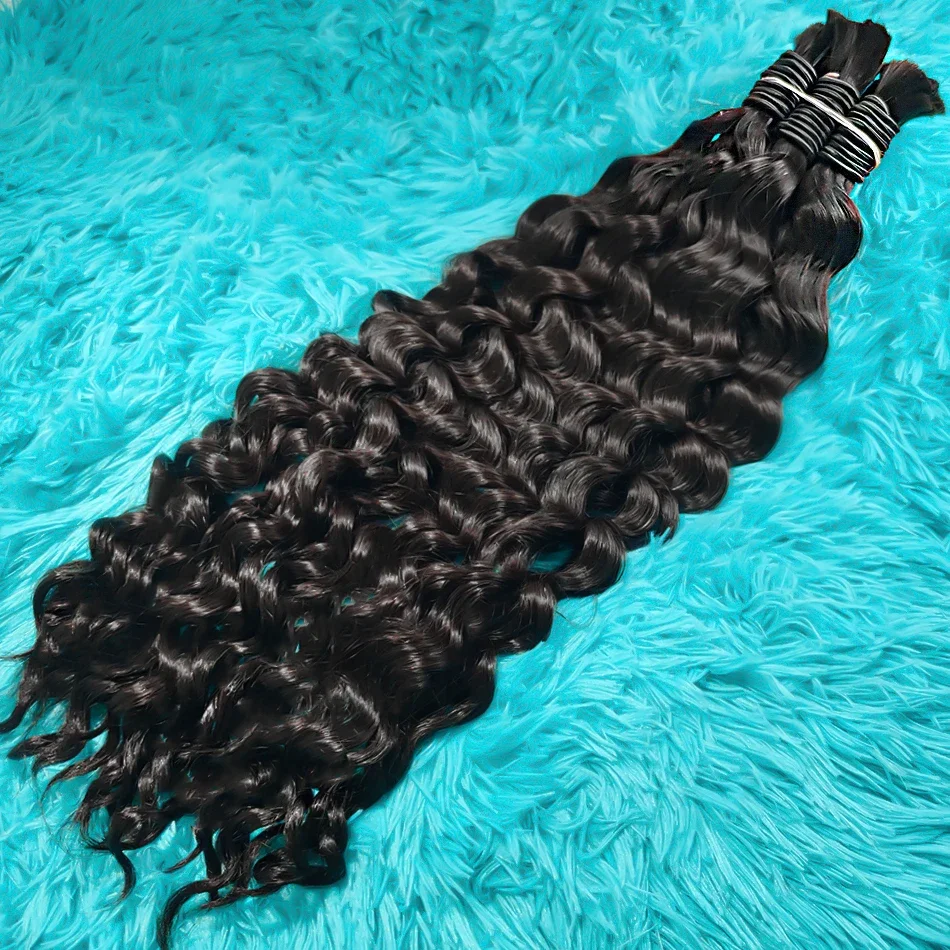 100% Virgin Human Hair Bulk Extension Loose Body Wave Bulk Weben fir Flechten_voghion.com