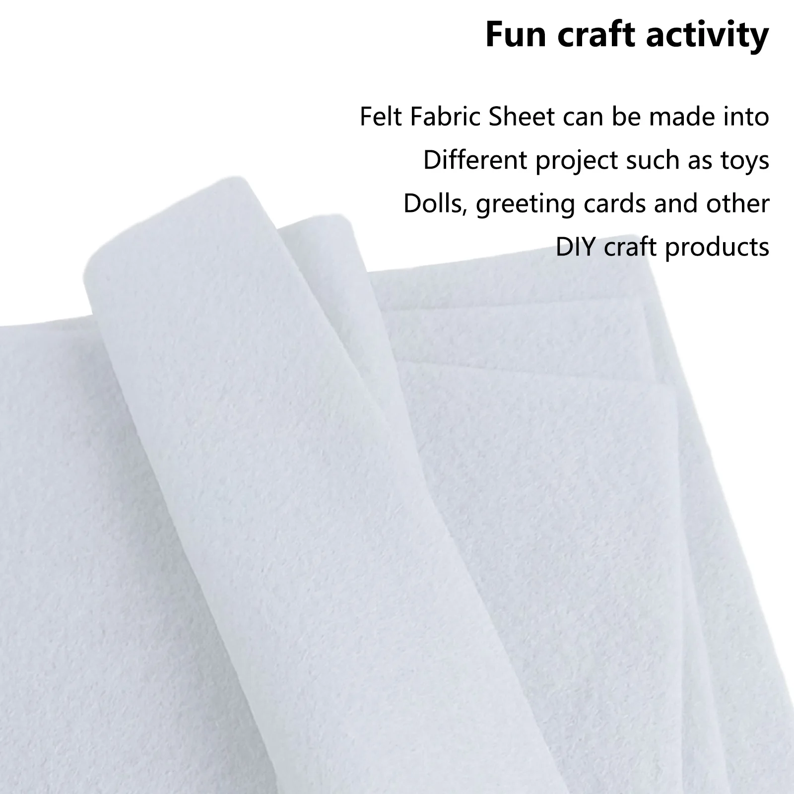 Source white felt fabric sheets for craft felt squares for diy