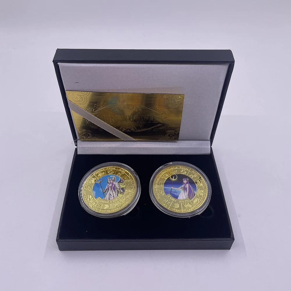 Custom Japan Anime Cartoon Saint Seiya Athena 24k Gold Coins