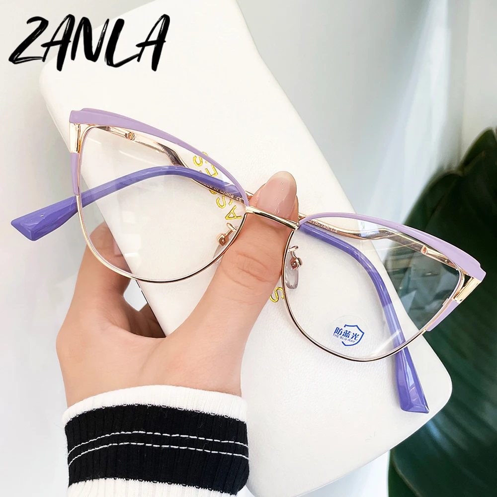 Vintage Eyeglasses With Lavender-Gold Metal Frame & Clear Lens Classy Fashion Vintage Round Eyeglasses | Metal Frame | Rx Glasses  main image 4