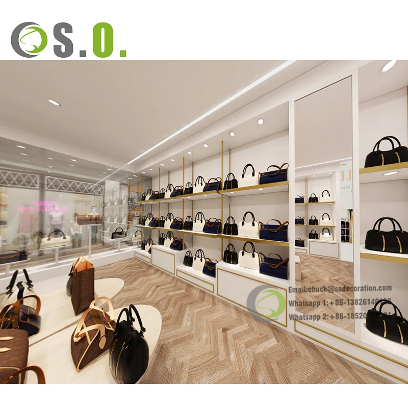 Source LUX Customized Retail Display Bags Mall Kiosk Design For Handbags on  m.