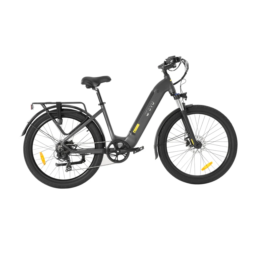 Dyu C1 26 Inch Motor Ebike Full Suspension Electric Beach Bike City Ebike Fat Tire Ebike