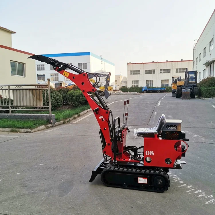 Multifunctional Micro Digger Hook Machine Landscaping Mini Hooker Small Agricultural Crushing Excavator