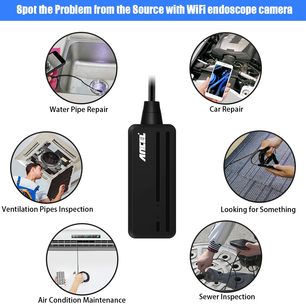 ANCEL W655 Small Diameter Camera