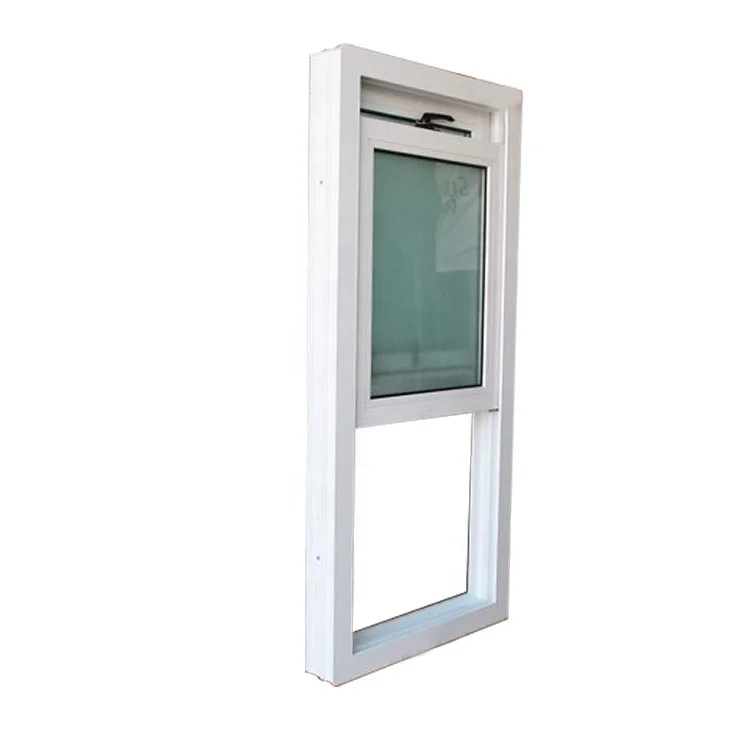 Australian Standard Plastic PVC Vertical Sliding Window Double Glazing Door and Window