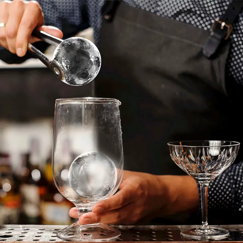 2.5 Inch Large Premium Ice Sphere Maker Jumbo Crystal Clear Ice Ball