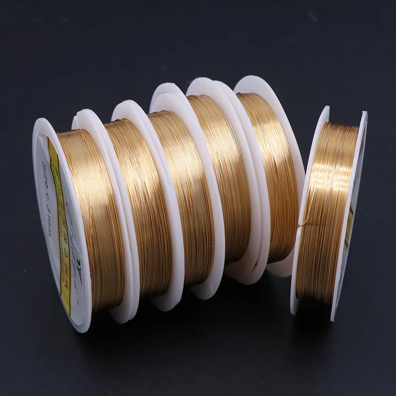 High Quality 0.21mm Jewelry Beading Wire Non Tarnish Silver Gold