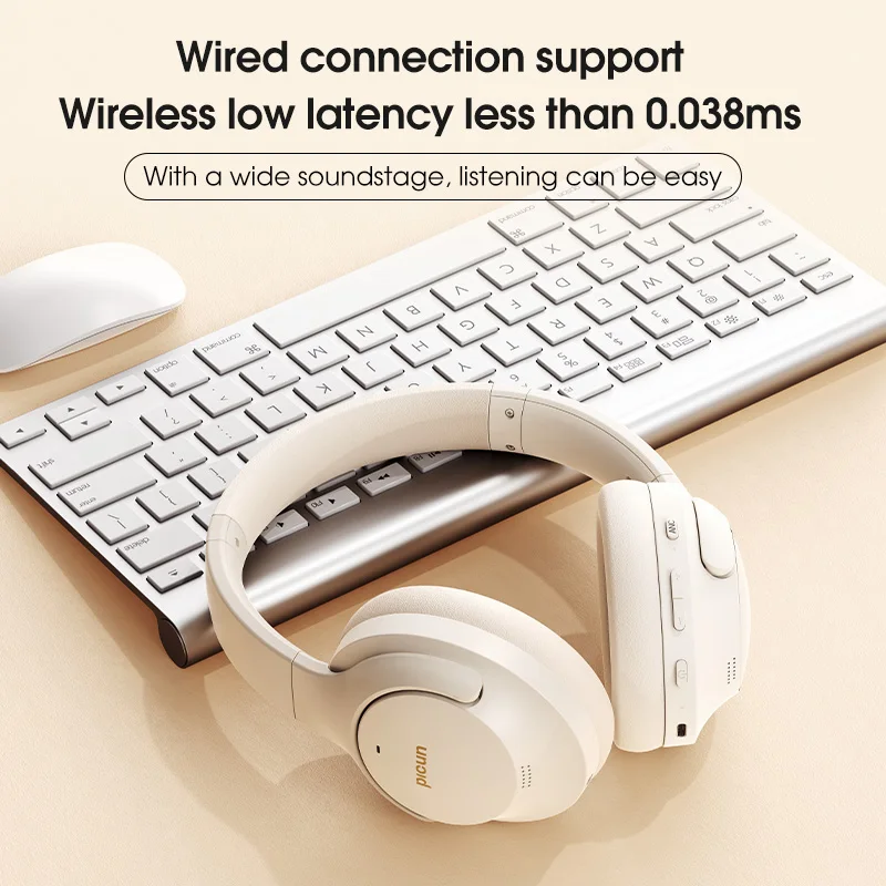 Picun ANC-05L Wireless Noise Cancelling Bluetooth Headphones with