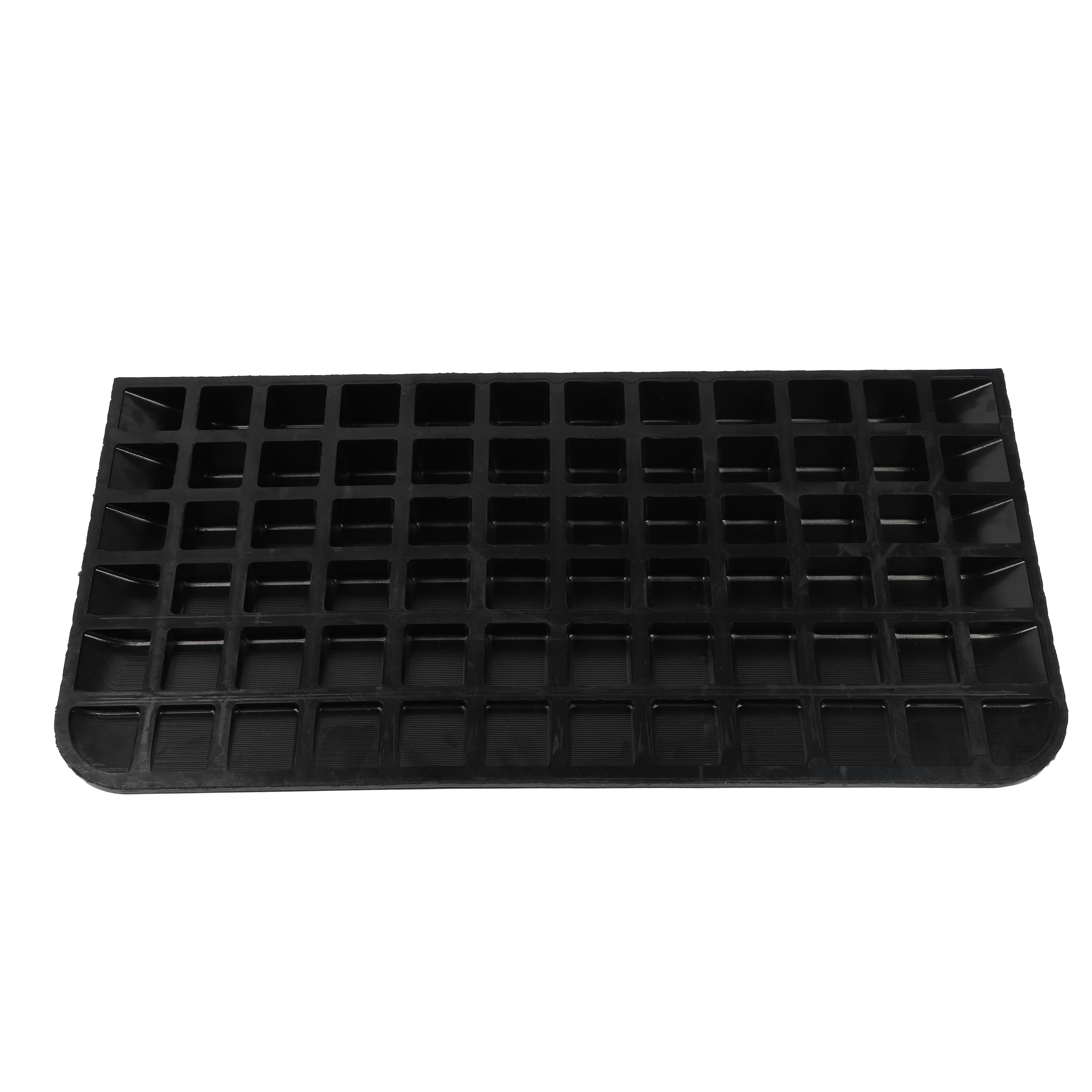 Solid Rubber 3'' Rise Wheelchair Threshold Door Ramp with Wing Edges Speed Bump Product Category factory
