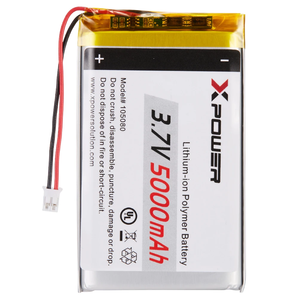 Xpower Kc Certified Custom Fast Charge 3.7v Polymer Battery Lithium 5000mah