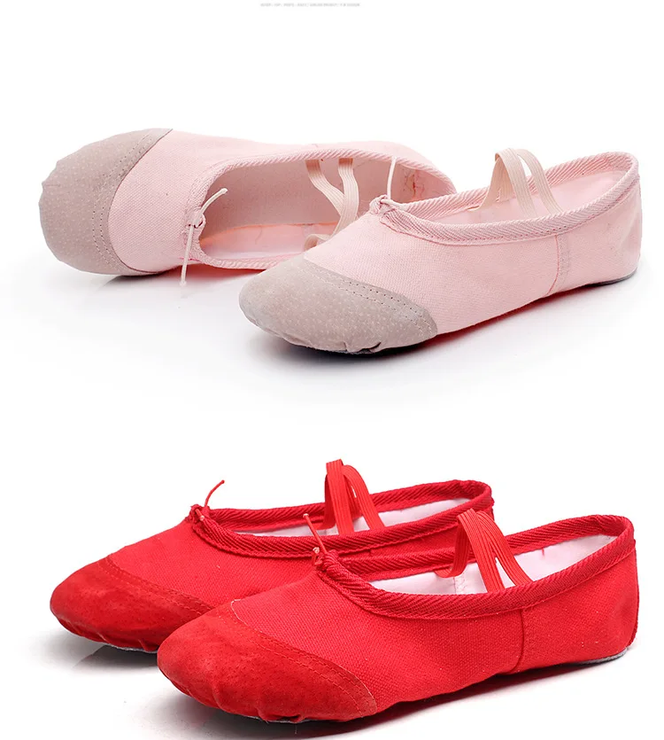 High Quality Cheap Girls Women Genuine Leather Dance Stretch Canvas