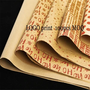 Wholesale Vintage Christmas Craft Paper Custom Kraft Gift Wrapping Sheets for Photo Frames Birthday Gifts Other Occasions