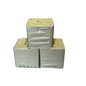 Hot Sale 8*8*8 Inches Hydroponics Rock Wool Cubes 200x200x200mm Stone Wool Hydroponics Growing Cubes -