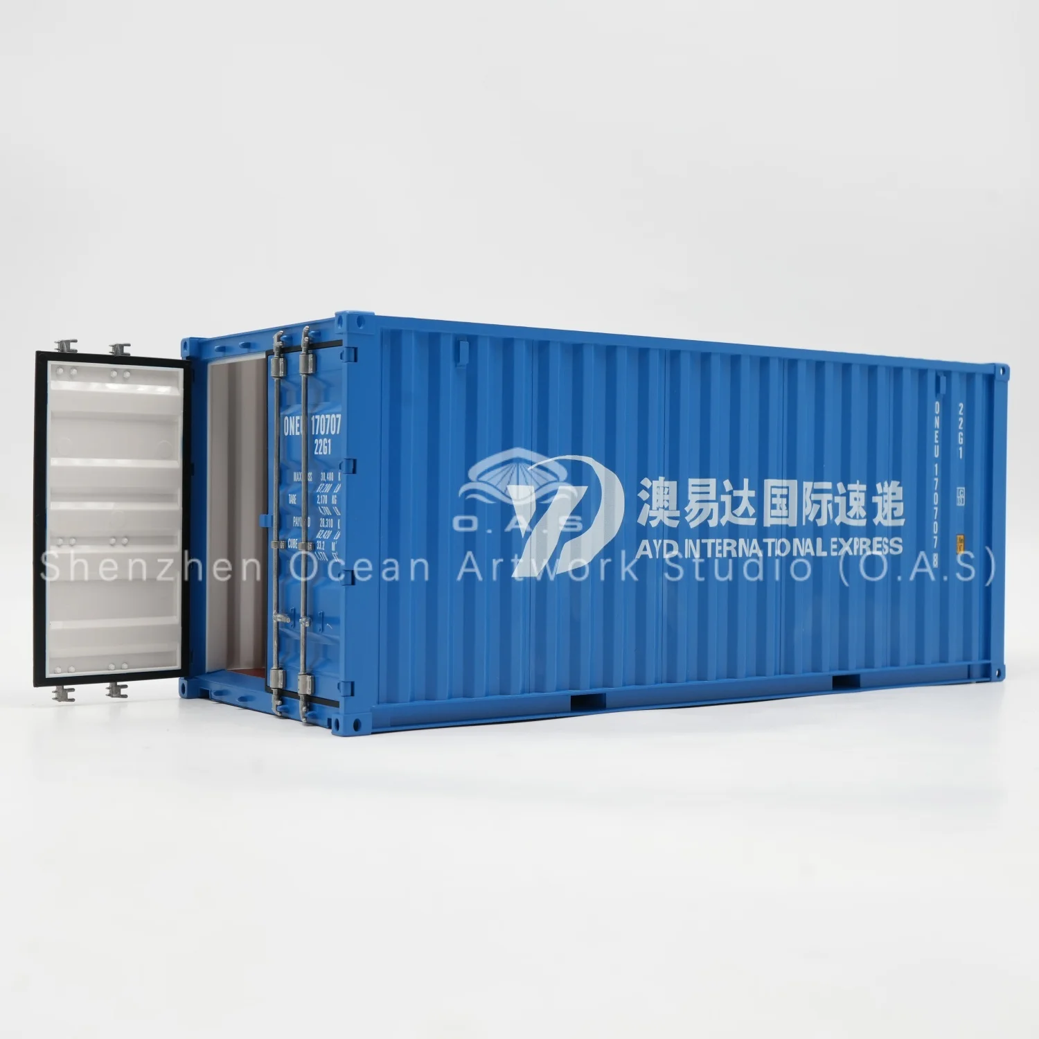【L】O.A.S Container Model Factory Customized Scale1:20 Plastic Crafts Shipping Boxes AYD Container Model
