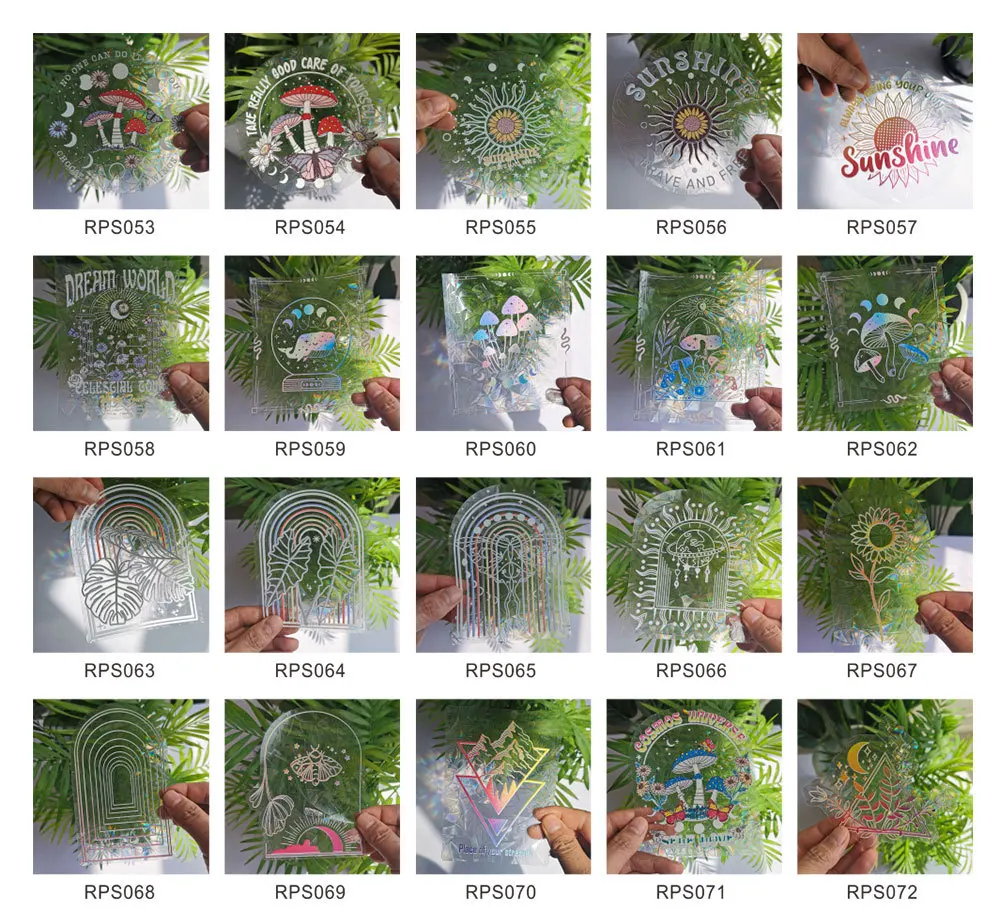 3d Rainbow Prism Sun Catcher Window Static Clings Rainbow Maker Custom