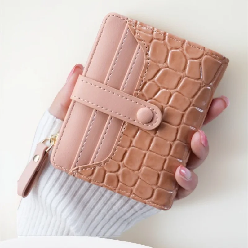 2024 Новый женский мини-кошелек в Корейском стиле ретро ручная короткая простая сумка для карт