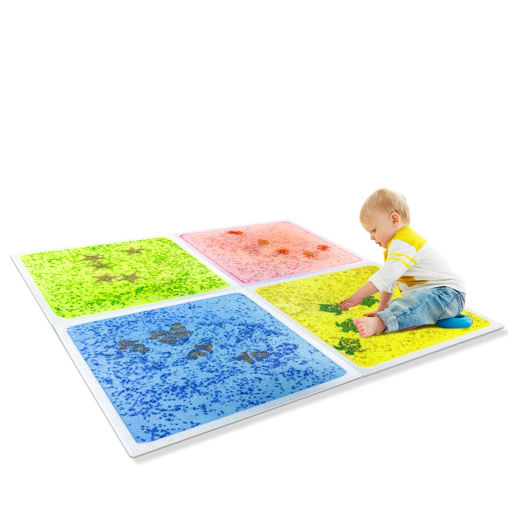 Unisex Sensory Liquid Floor Tiles and Toys Novelty Autism Sensory Equipment