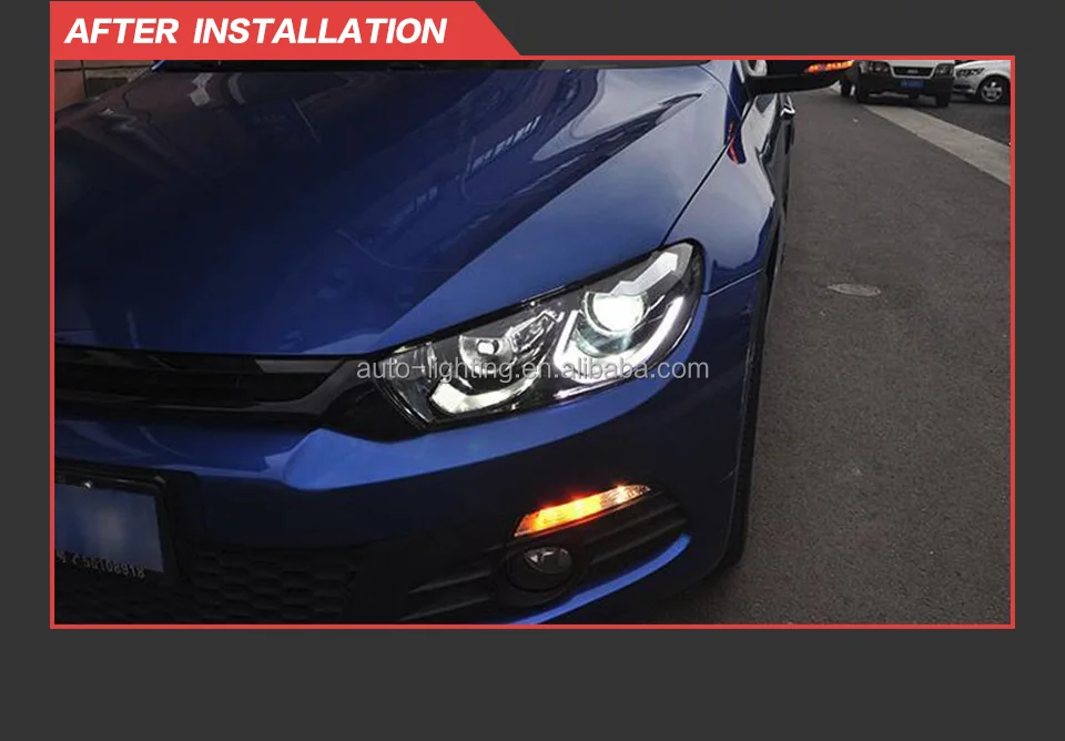 Car Lights For Scirocco R 20092017 Led Headlights Drl Fog Lamp Turn